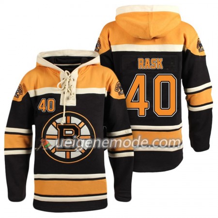 Herren Eishockey Boston Bruins Tuukka Rask 40 Schwarz Sawyer Hooded Sweatshirt